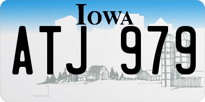 IA license plate ATJ979