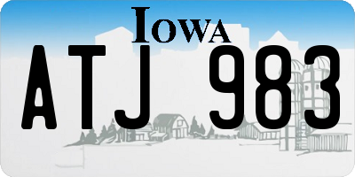 IA license plate ATJ983