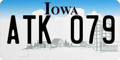 IA license plate ATK079