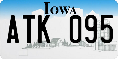 IA license plate ATK095