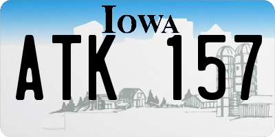 IA license plate ATK157