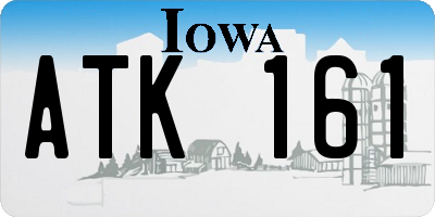 IA license plate ATK161