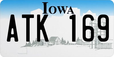 IA license plate ATK169