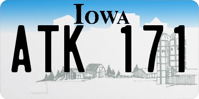 IA license plate ATK171