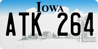 IA license plate ATK264