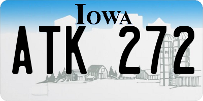 IA license plate ATK272