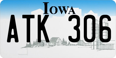 IA license plate ATK306