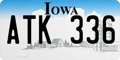 IA license plate ATK336