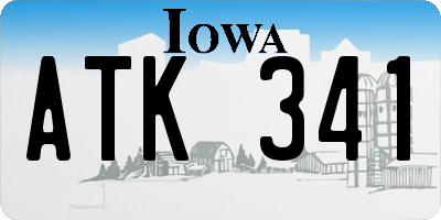 IA license plate ATK341