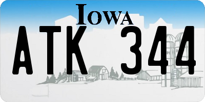 IA license plate ATK344