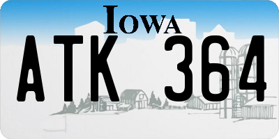 IA license plate ATK364