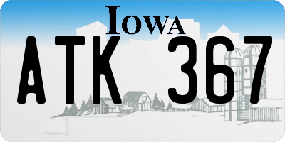 IA license plate ATK367