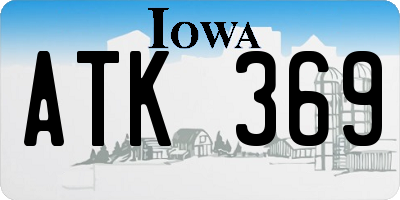 IA license plate ATK369