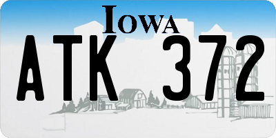 IA license plate ATK372