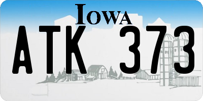 IA license plate ATK373