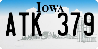 IA license plate ATK379
