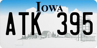 IA license plate ATK395