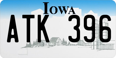 IA license plate ATK396