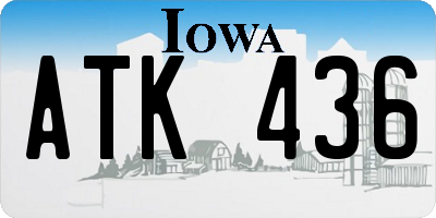 IA license plate ATK436