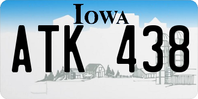 IA license plate ATK438