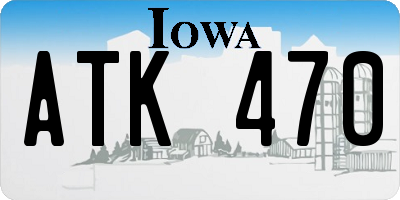 IA license plate ATK470