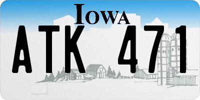 IA license plate ATK471