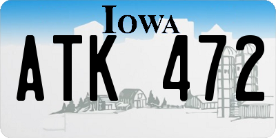 IA license plate ATK472