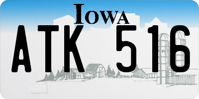 IA license plate ATK516