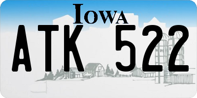 IA license plate ATK522