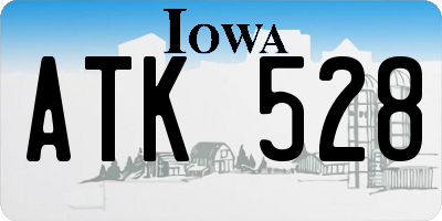 IA license plate ATK528
