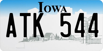 IA license plate ATK544