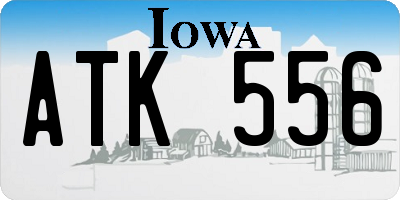 IA license plate ATK556