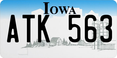 IA license plate ATK563