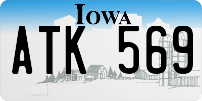 IA license plate ATK569