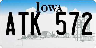 IA license plate ATK572