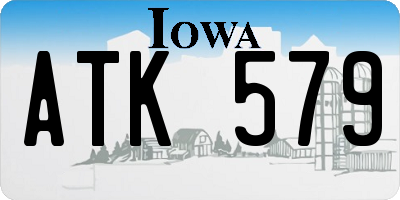 IA license plate ATK579