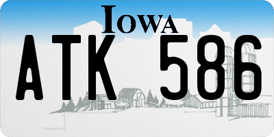 IA license plate ATK586