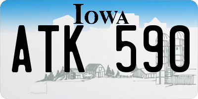IA license plate ATK590