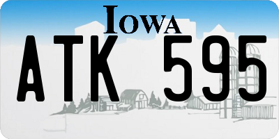 IA license plate ATK595