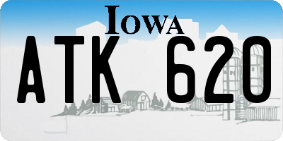 IA license plate ATK620