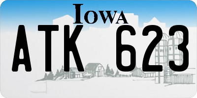 IA license plate ATK623