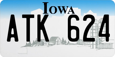 IA license plate ATK624