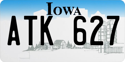 IA license plate ATK627