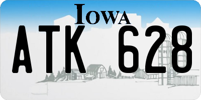 IA license plate ATK628