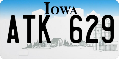 IA license plate ATK629