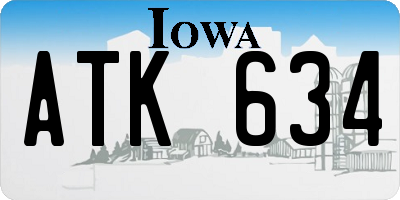 IA license plate ATK634