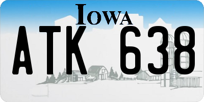 IA license plate ATK638