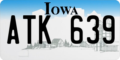 IA license plate ATK639