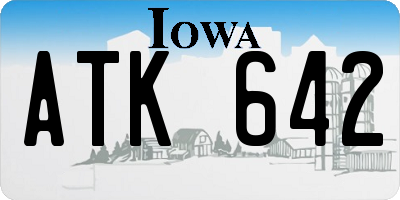 IA license plate ATK642