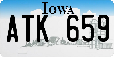 IA license plate ATK659